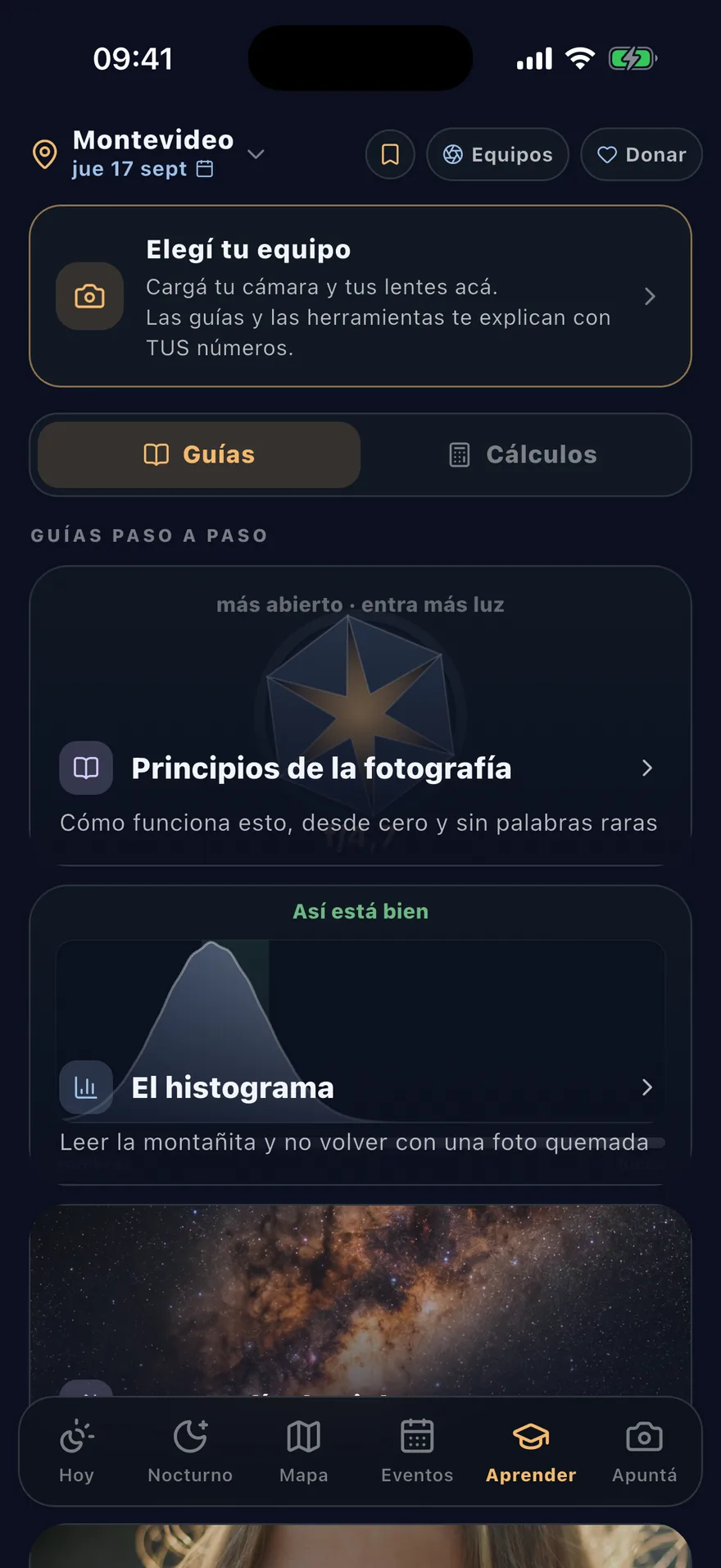 Guías de Aprender en FotoNoa con las fotos de cada estilo